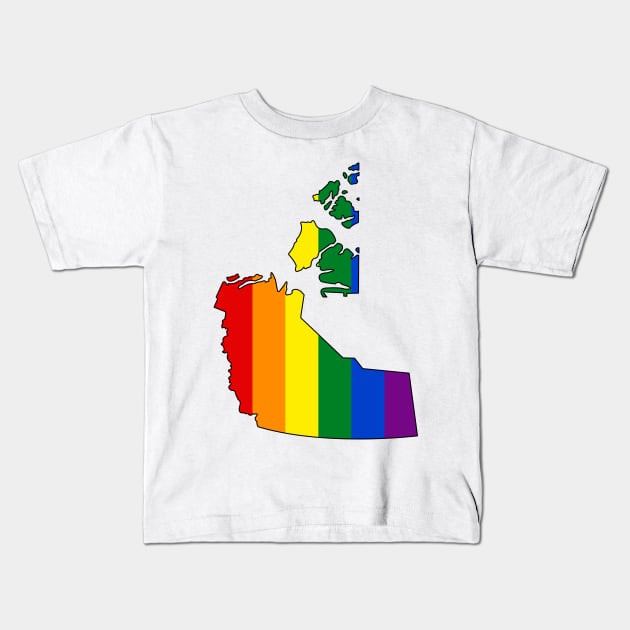 Northwest Territories Pride! Kids T-Shirt by somekindofguru